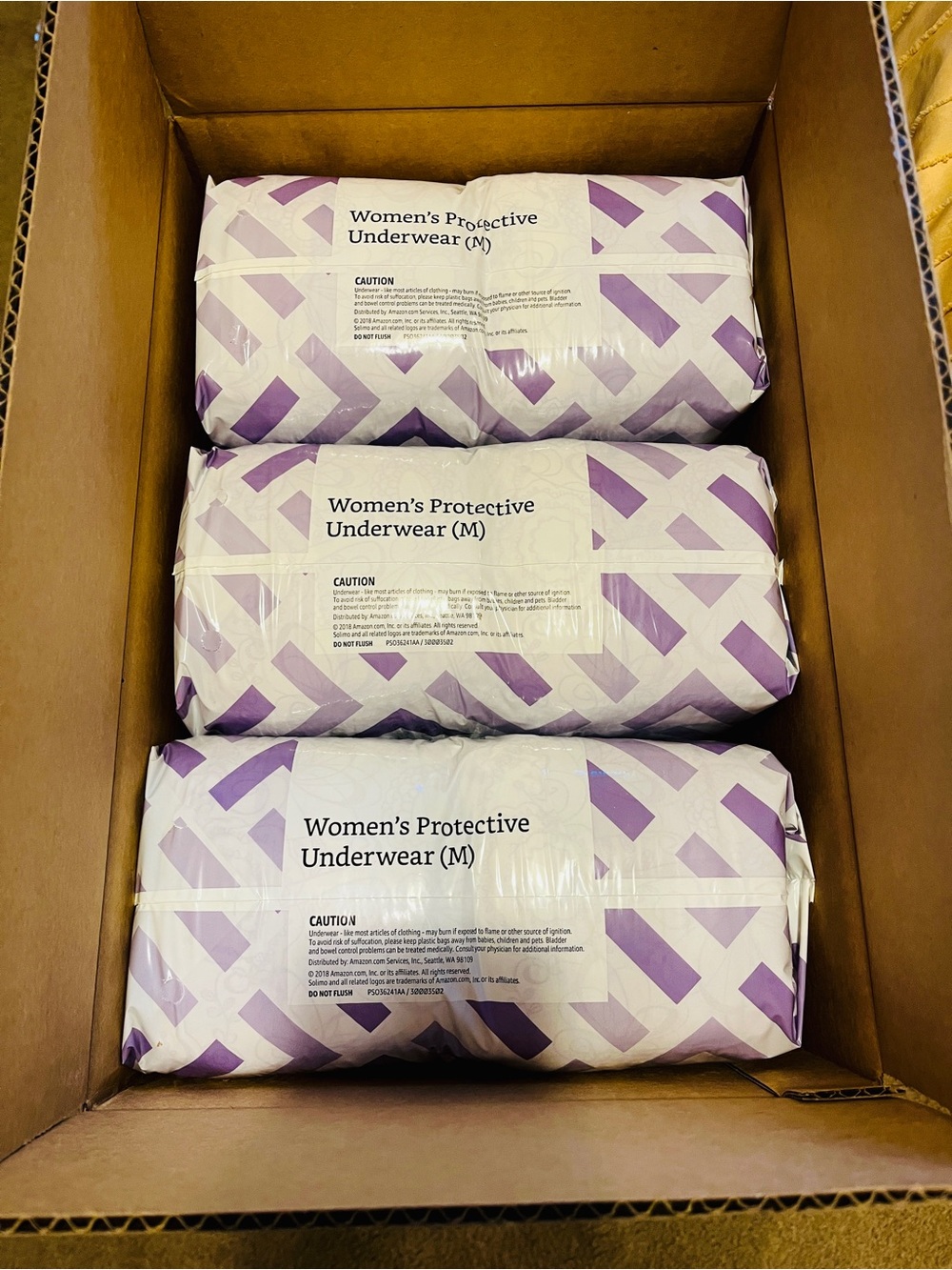Solimo Women's Protective Disposable
Underwear (M)